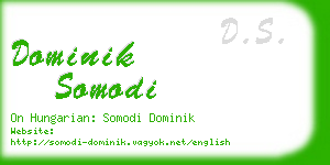 dominik somodi business card